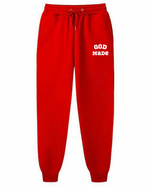 God Made Red Jogger