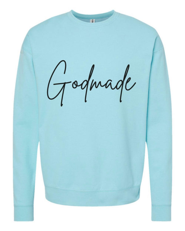God Made Pursit Blue Sweater