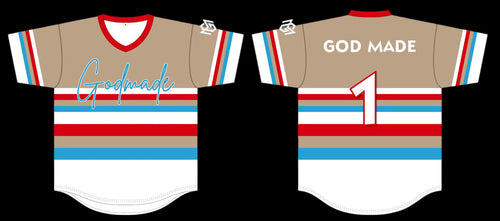 Red,White, Blue & Brown Jersey