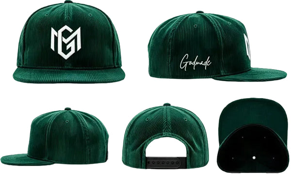 Forrest Green Corduroy Snap Back Hat