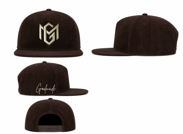 Dark Brown Corduroy Snap Back Hat