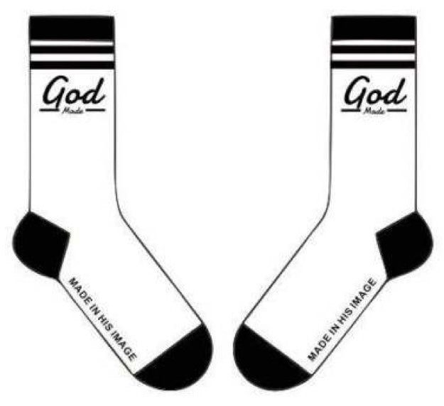 White/Black Socks