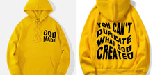 You Can’t Duplicate What God Created Gold Hoodie
