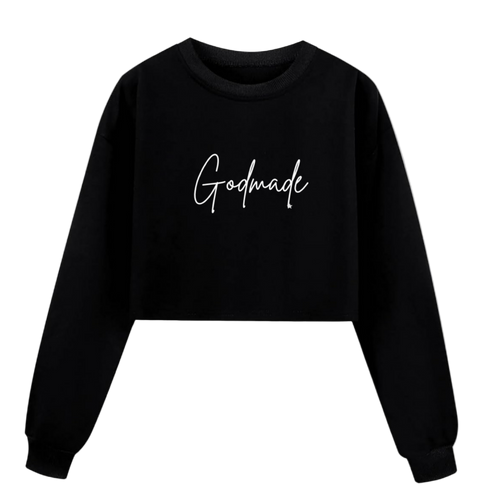 Women's God Made Crop Top
