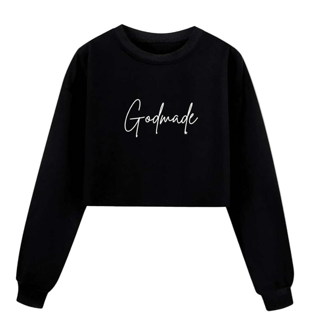 Women's God Made Crop Top