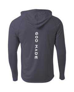 Graphite Cooling Performance Long-Sleeve Hooded T-shirt
