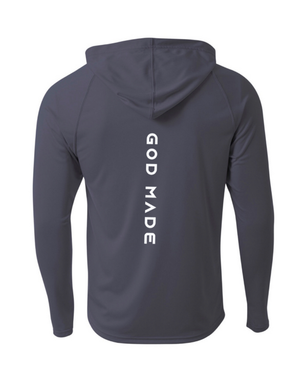 Graphite Cooling Performance Long-Sleeve Hooded T-shirt