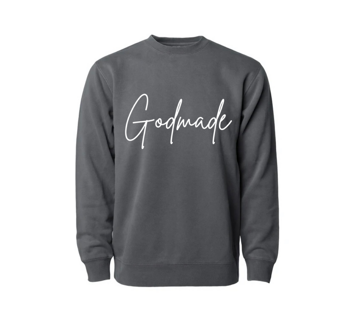 God Made Charcoal Grey Sweater – God Made Merch, LLC.