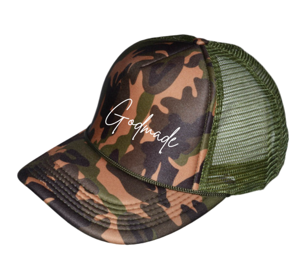 God Made Camo Trucker is Hat