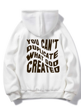 God Made White/Brown Hoodie