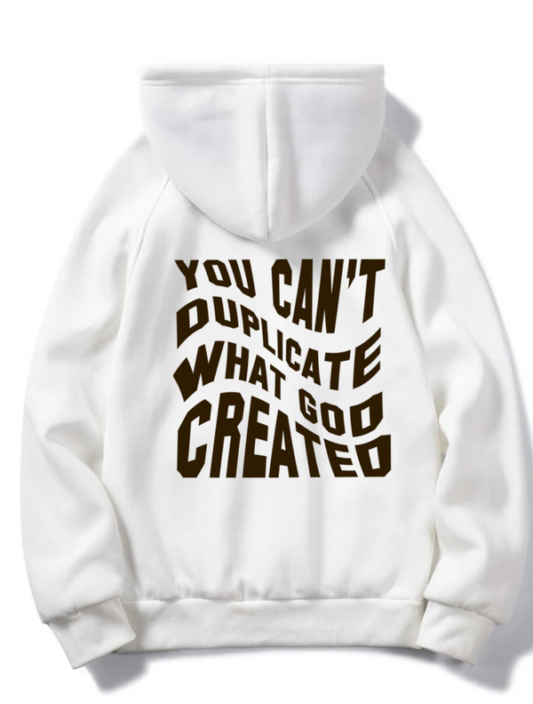 God Made White/Brown Hoodie