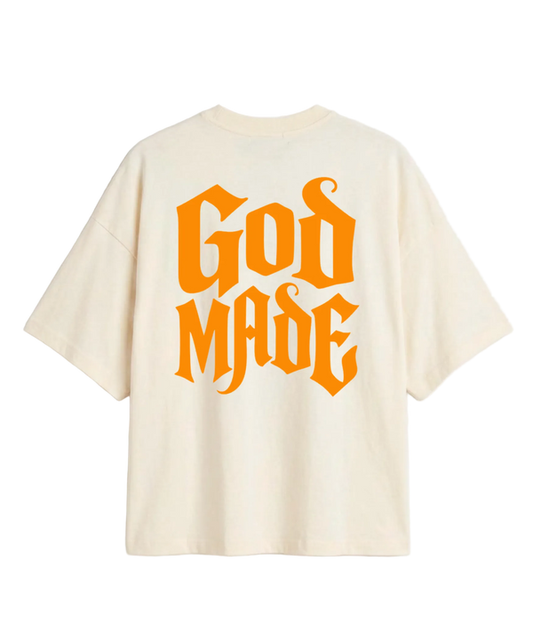 God Made Off White Boxy Tee