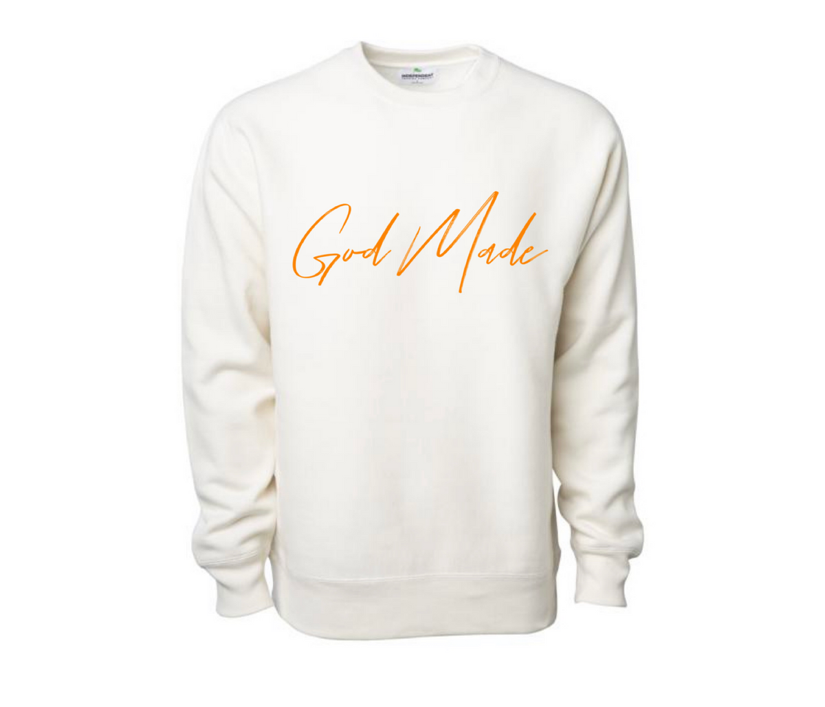 God Made White Sweater – God Made Merch, LLC.