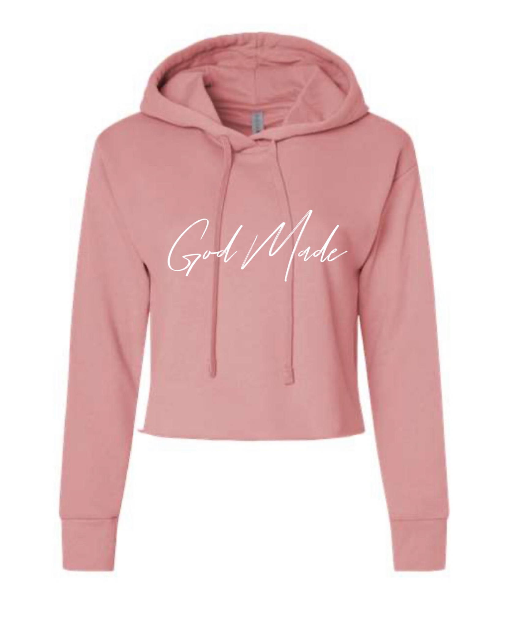 Light pink discount crop top hoodie