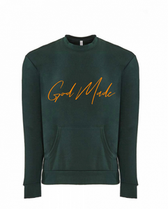 God Made Signature Forrest Green Sweater w/Pockets