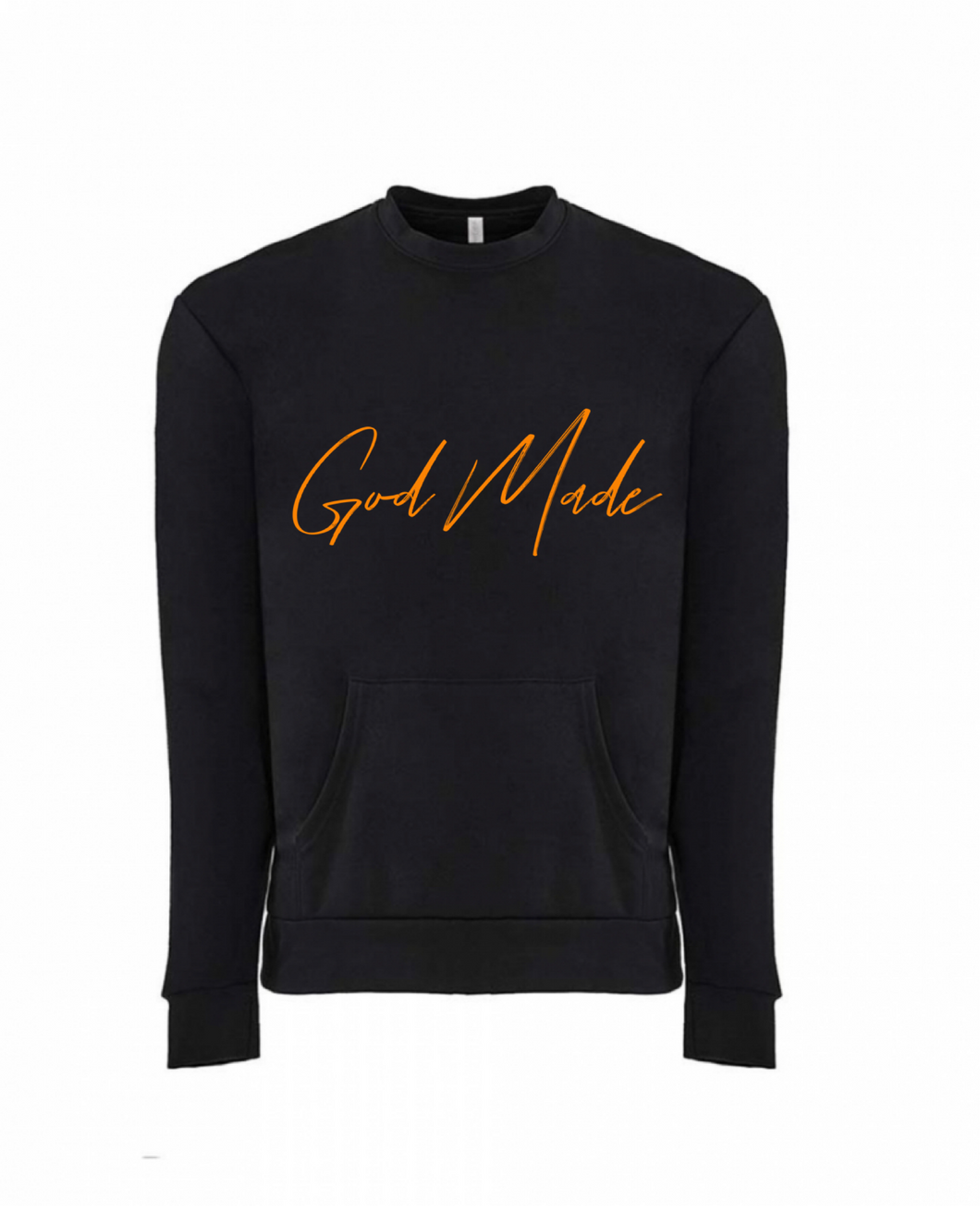 God Made Signature Black Sweater w/Pockets