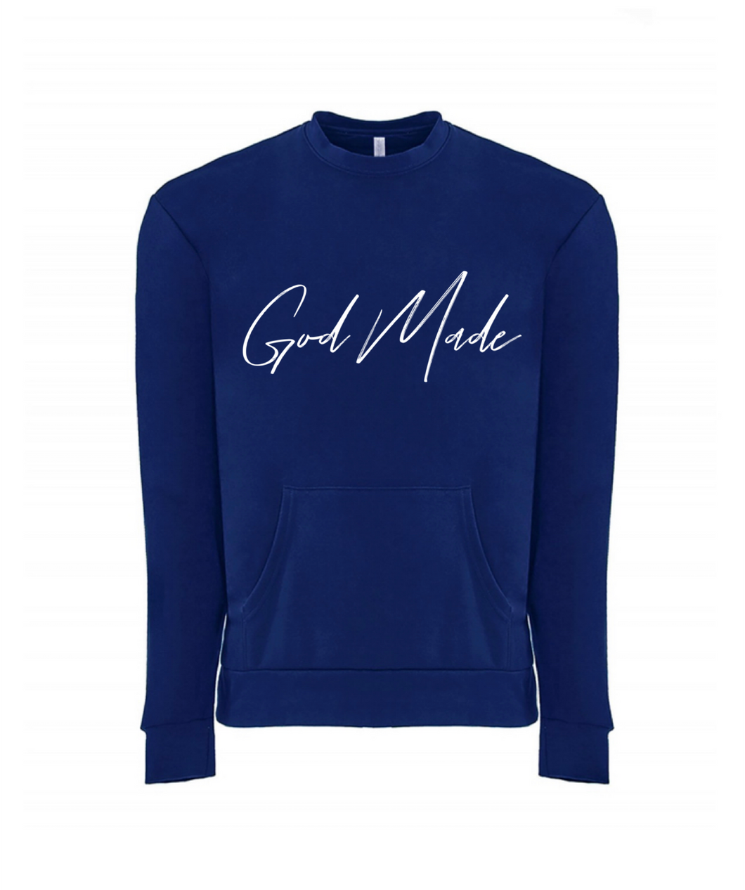 God Made Signature Royal Blue Sweater w/Pockets