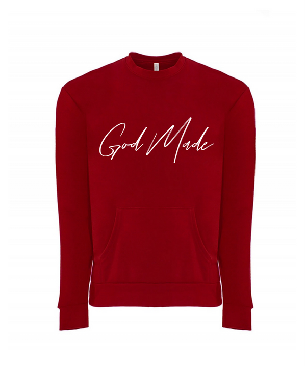 God Made Signature Red Sweater w/Pockets